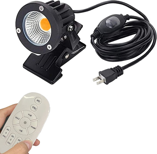 Smart Control Clip Spotlight IP65 Waterproof Timing Stepless Dimming with Remote