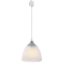 Load image into Gallery viewer, Track Pendant Lighting with Frosted White Finish Glass Shade
