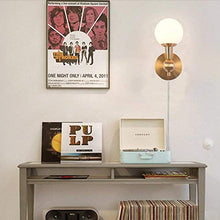 Load image into Gallery viewer, Plug in Midcentury Brass Wall Lamp