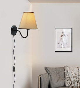 Simple Warm Fabric Bedroom Living Room Stair Wall Lamp