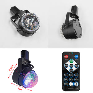 Track Stage Light RGB Voice Activated Flash Lighting for Party with Remote