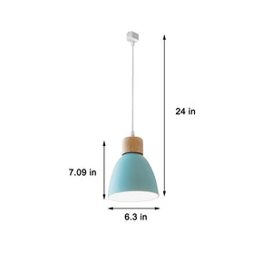 Track Pendant Lights Macaron Aluminum Shade