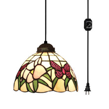 Load image into Gallery viewer, Plug-in Tiffany Style Mini Pendant Lamp
