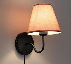 Simple Warm Fabric Bedroom Living Room Stair Wall Lamp