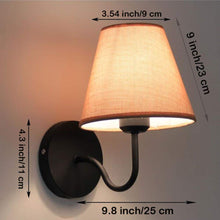Load image into Gallery viewer, Simple Warm Fabric Bedroom Living Room Stair Wall Lamp