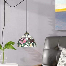 Load image into Gallery viewer, Plug-in Tiffany Style Mini Pendant Lamp
