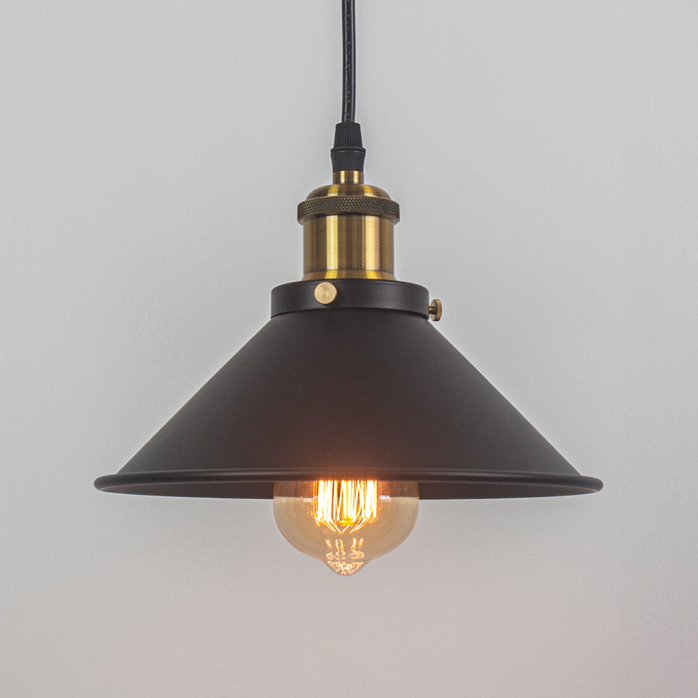 Track Light Pendant Classic Iron Shade Retro Style 1pc