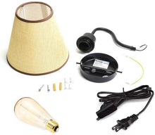 Load image into Gallery viewer, Simple Warm Fabric Bedroom Living Room Stair Wall Lamp