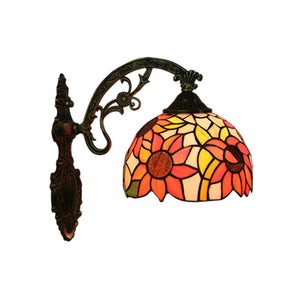 Hardwired Tiffany Style Wall Sconce Antique Lighting Fixture for Bedroom Living Room