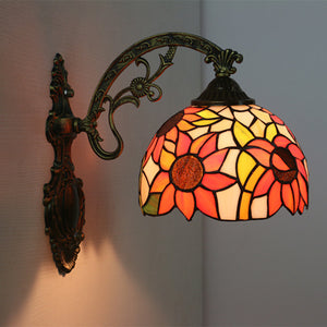 Hardwired Tiffany Style Wall Sconce Antique Lighting Fixture for Bedroom Living Room