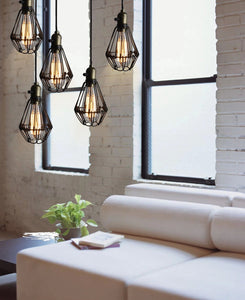 Track Lighting Iron Birdcage Lampshade 1pc