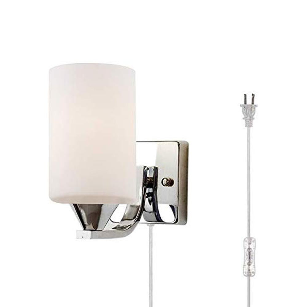Glass LED Plug-in Wall Lamp Light