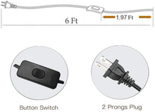 Load image into Gallery viewer, Vintage Wall lamp with Plug 1.8m Black Switch line