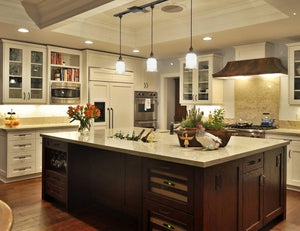 Track Pendant Lighting with Clear Glass Shades 1pc/3pc s/4pcs