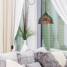 Load image into Gallery viewer, Plug-in Tiffany Style Sunflower Pendant Lamp