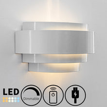 Load image into Gallery viewer, Rechargeable Battery Modern LED Wall Sconce Iron Shade with Remote Control