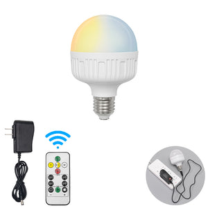 Rechargeable Smart LED Bulbs Dimmable with Remote
