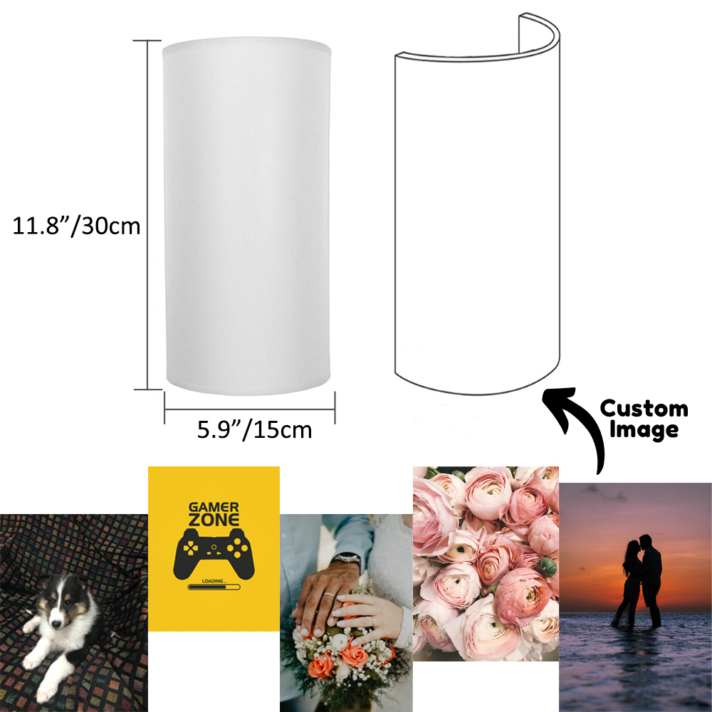 Wireless Rechargeable LED Custom Image Wall Sconce with Remote