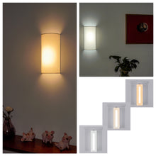 Load image into Gallery viewer, Wireless Rechargeable LED Wall Sconce USB Port Charging with Remote Half-cylinder Shade