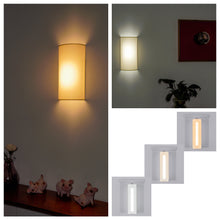 Load image into Gallery viewer, Wireless Rechargeable LED Wall Sconce USB Port Charging with Remote Half-cylinder Shade