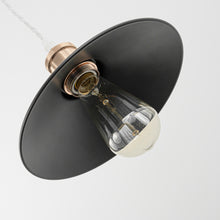 Load image into Gallery viewer, Rotating Tilt Adjusted Track Head Light French Gold Base Black Cone Metal Shade Retro Design
