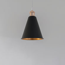 Load image into Gallery viewer, Track Pendant Lights Freely Adjustable Gold Inner Black Outer Metal Shade French Gold Base Loft Hallway Lamp