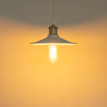 Load image into Gallery viewer, Track Pendant Lights Freely Adjustable White Metal Shade Matt Nickel Base Loft Hallway Lamp