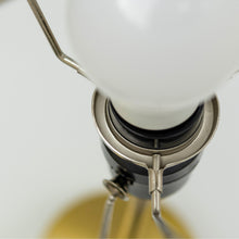 Load image into Gallery viewer, Table Lamp Base with USB Port Brushed Steel Stick Accent with Pull Chain