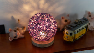 Cordless Battery Table Lamp Dimmable LED Night Light with Remote
