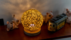 Cordless Battery Table Lamp Dimmable LED Night Light with Remote