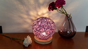 Cordless Battery Table Lamp Dimmable LED Night Light with Remote
