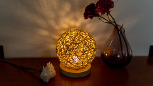 Cordless Battery Table Lamp Dimmable LED Night Light with Remote
