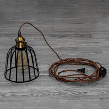 Load image into Gallery viewer, Plug-in Swag Pendant Mini Vintage Light Socket Dimmable Switch