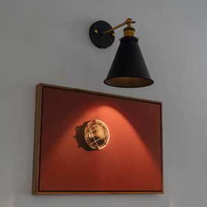 Battery Operated Wireless Vintage Wall Sconce with Smart Dimmable LED Bulb