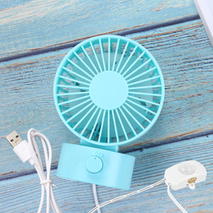 Motion Sensor Automatic Operated Portable Fan with USB Port Macaroon Table Fan