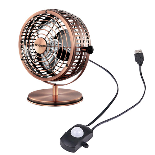 Motion Sensor Automatic Operated Portable Fan with USB Port Vintage Fans