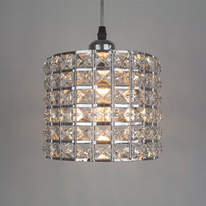 Track Light Pendant Crystal and Chrome Mini Lamp 1pc