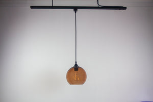 Track Light Pendant Blue/Brown Color Crystal Globe Glass Shade 1pc