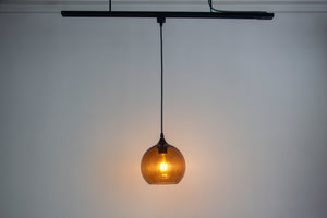 Track Light Pendant Blue/Brown Color Crystal Globe Glass Shade 1pc