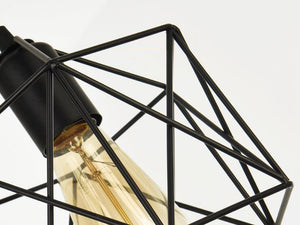 Track Light Pendant Black/White Iron Square Cage Mini Lamp 1pc