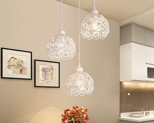 Track Light Pendant Crystal Black/White/Silver/Golden Globe Cage Lamp 1pc