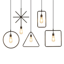 Load image into Gallery viewer, Track Light Pendant Geometric Iron Shape Simple Nordic Loft Pendant Light