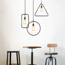 Load image into Gallery viewer, Track Light Pendant Geometric Iron Shape Simple Nordic Loft Pendant Light