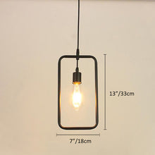 Load image into Gallery viewer, Track Light Pendant Geometric Iron Shape Simple Nordic Loft Pendant Light