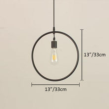 Load image into Gallery viewer, Track Light Pendant Geometric Iron Shape Simple Nordic Loft Pendant Light