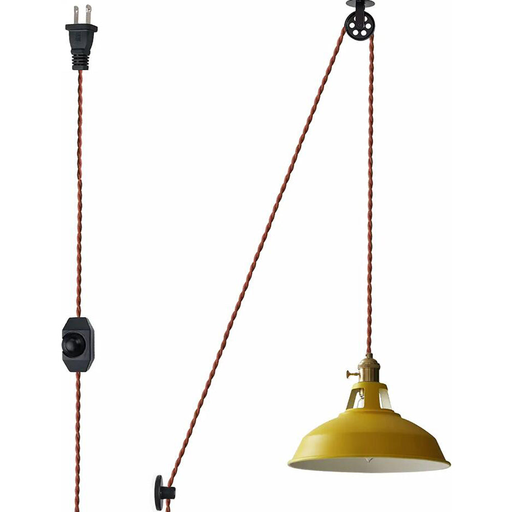 Plug-in Swag Handing Pendant Lights with Dimmer Switch Cord
