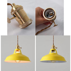 Plug-in Swag Handing Pendant Lights with Dimmer Switch Cord