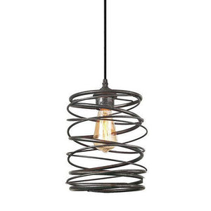 Track Light Pendant Iron Cage Industrial Style Decor Lamp 1pc