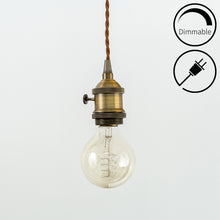 Load image into Gallery viewer, Plug-in Swag Pendant Mini Vintage Light Socket Dimmable Switch