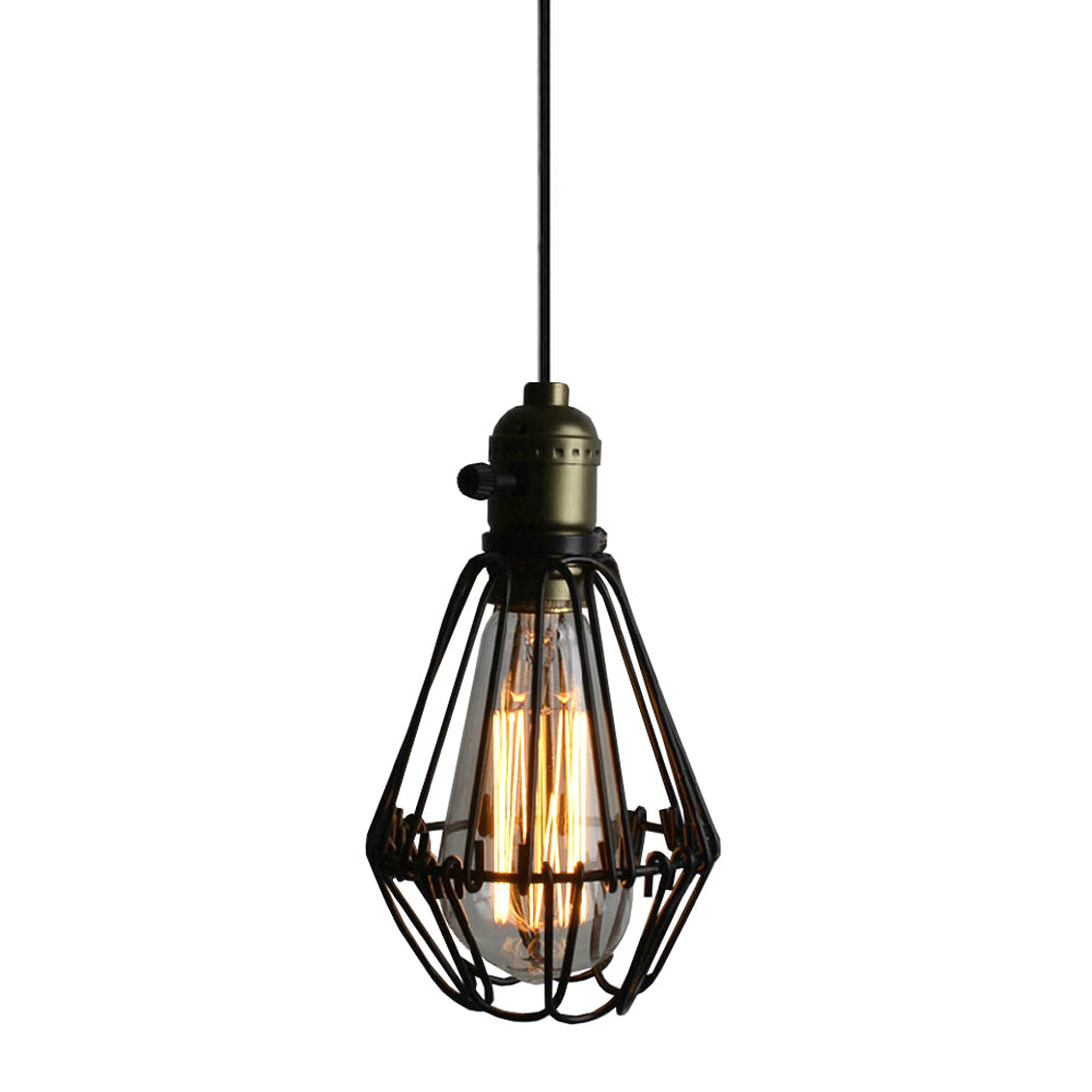 Track Lighting Iron Birdcage Lampshade 1pc